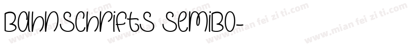 BahnschriftS SemiBo字体转换
